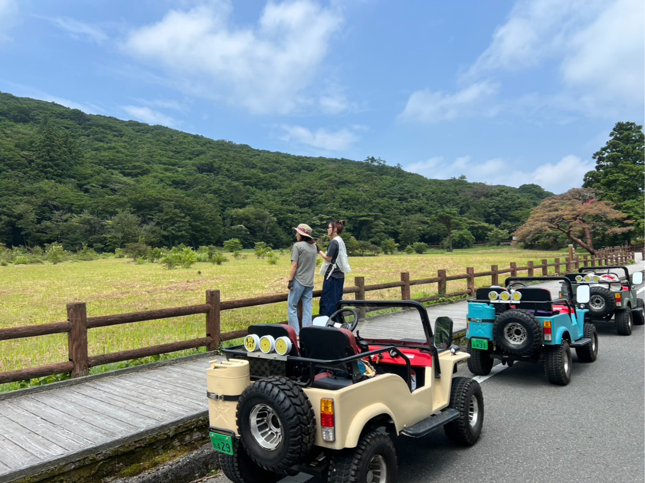 雲仙温泉街、「原生沼」もともとここは雲仙地獄の様にモクモクと煙が上がっていた場所。ここで休憩。