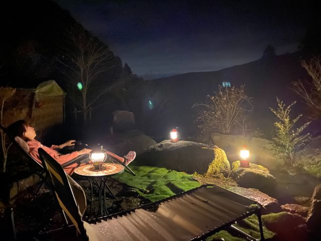 快晴なら星空を愛でることができます。