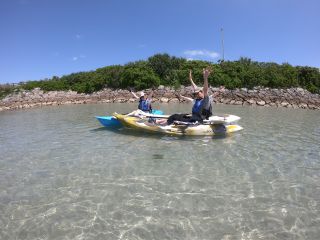 遠浅で安心・安全です。