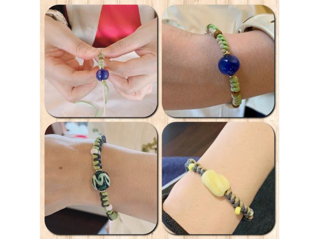 編み込みブレスレットは、じっくり取り組みたい方向けアイテムです。