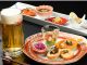 前菜料理とビール