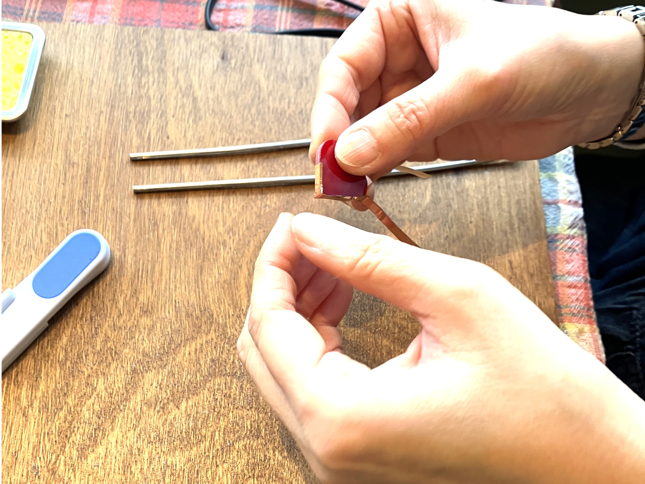 ���e�[�v������Ƃ̗l�q