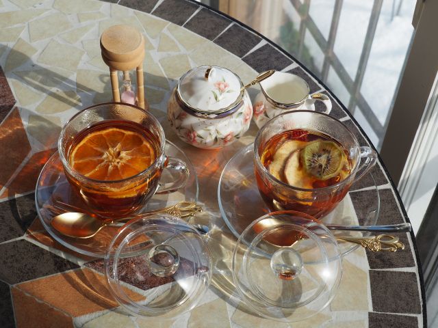 ドライフルーツが入った紅茶も人気です♪
