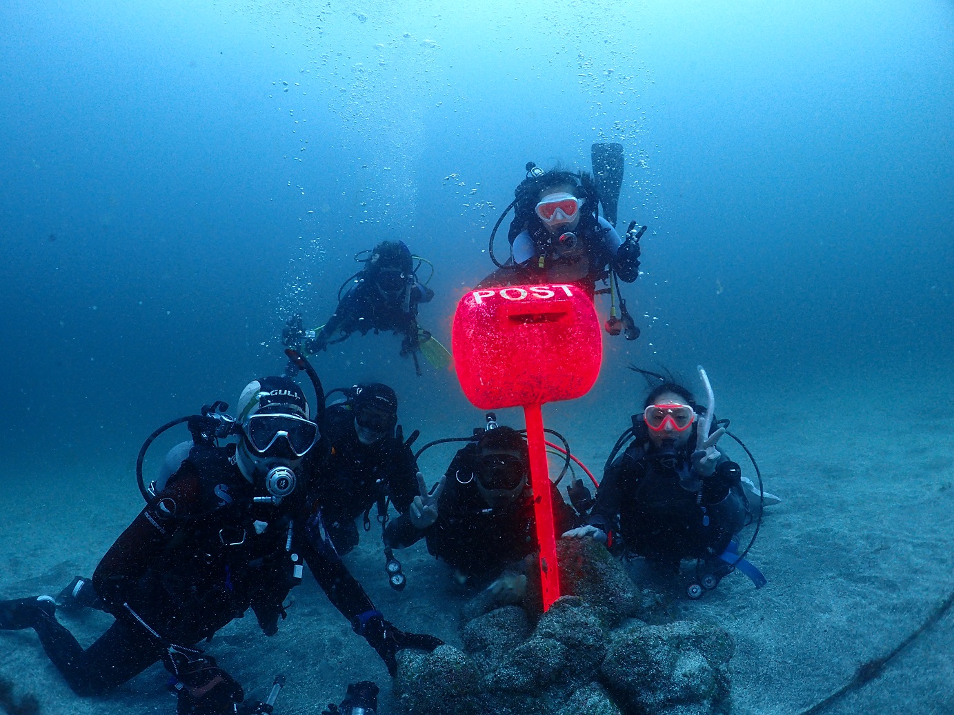 ドライスーツを除いて、フルレンタルが無料です!受付、準備のあとはお昼をはさんで2ビーチダイブを楽しみます。