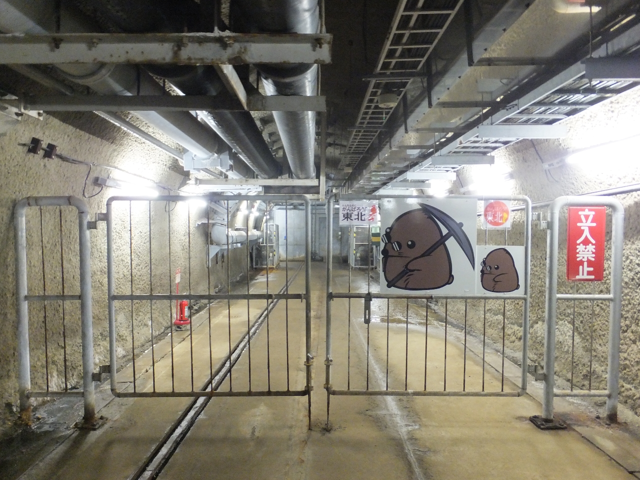 青函トンネル記念館【体験坑道】海面下140mの別世界をご案内