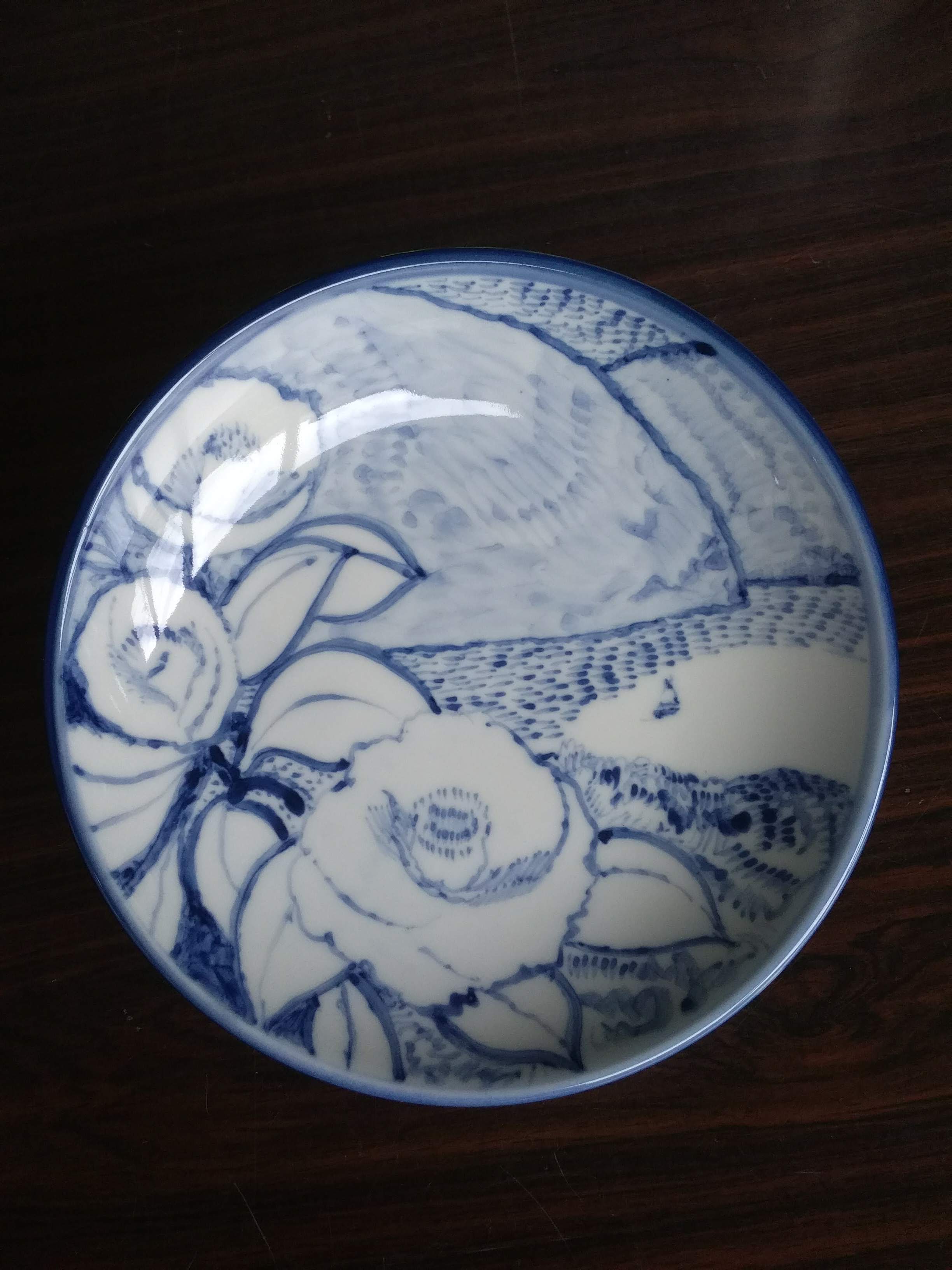 美しいブルーの絵付け＊ゴス絵付けコース～ファミリーにおすすめ