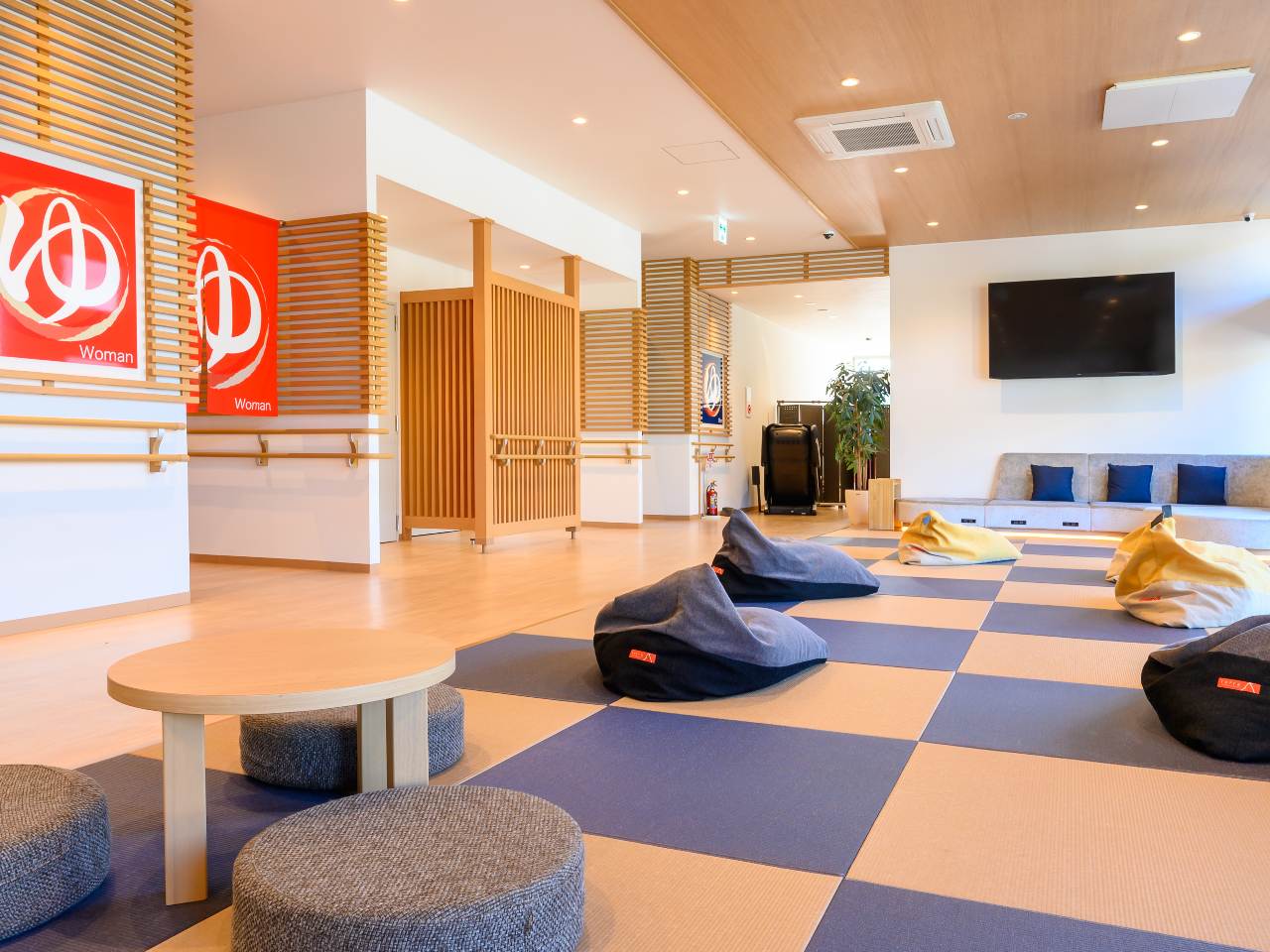 休憩処の寛ぎ方はお好みにあわせて