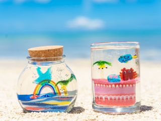 かわいい海のジェルキャンドル