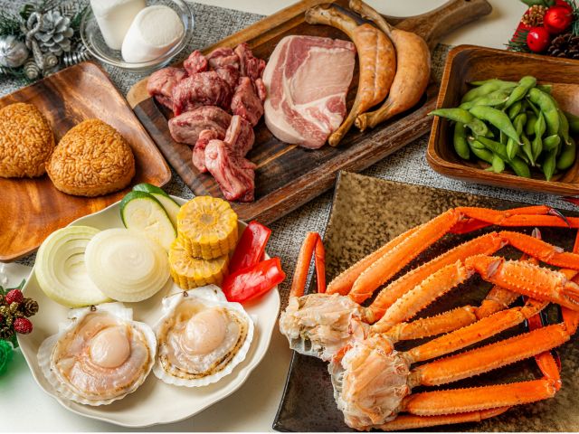 【BBQイメージ】こだわり食材を使ったバーベキューをお楽しみくださいませ。