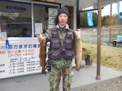 大物狙いの常連さん。