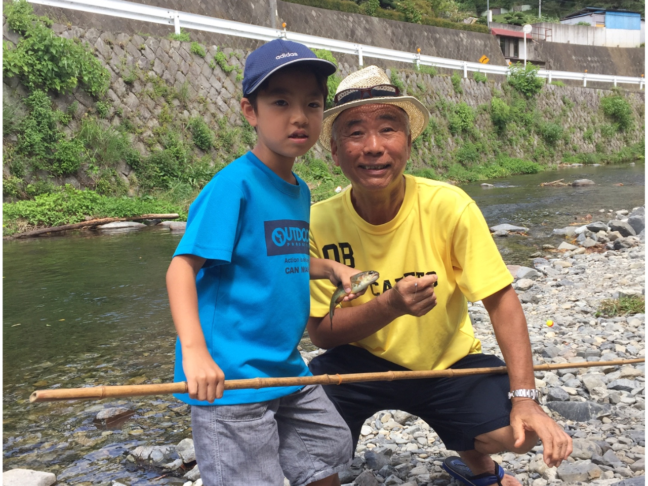 夏休み!おじいちゃんとお孫さんで。おじいちゃんのスゴ技を伝授!
