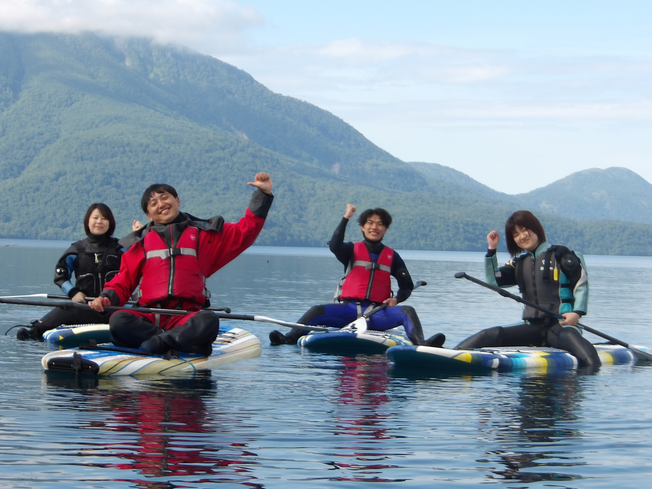 【北海道・千歳・支笏湖】支笏湖でSup体験時間最長2時間のガイド!*WFR 認定...