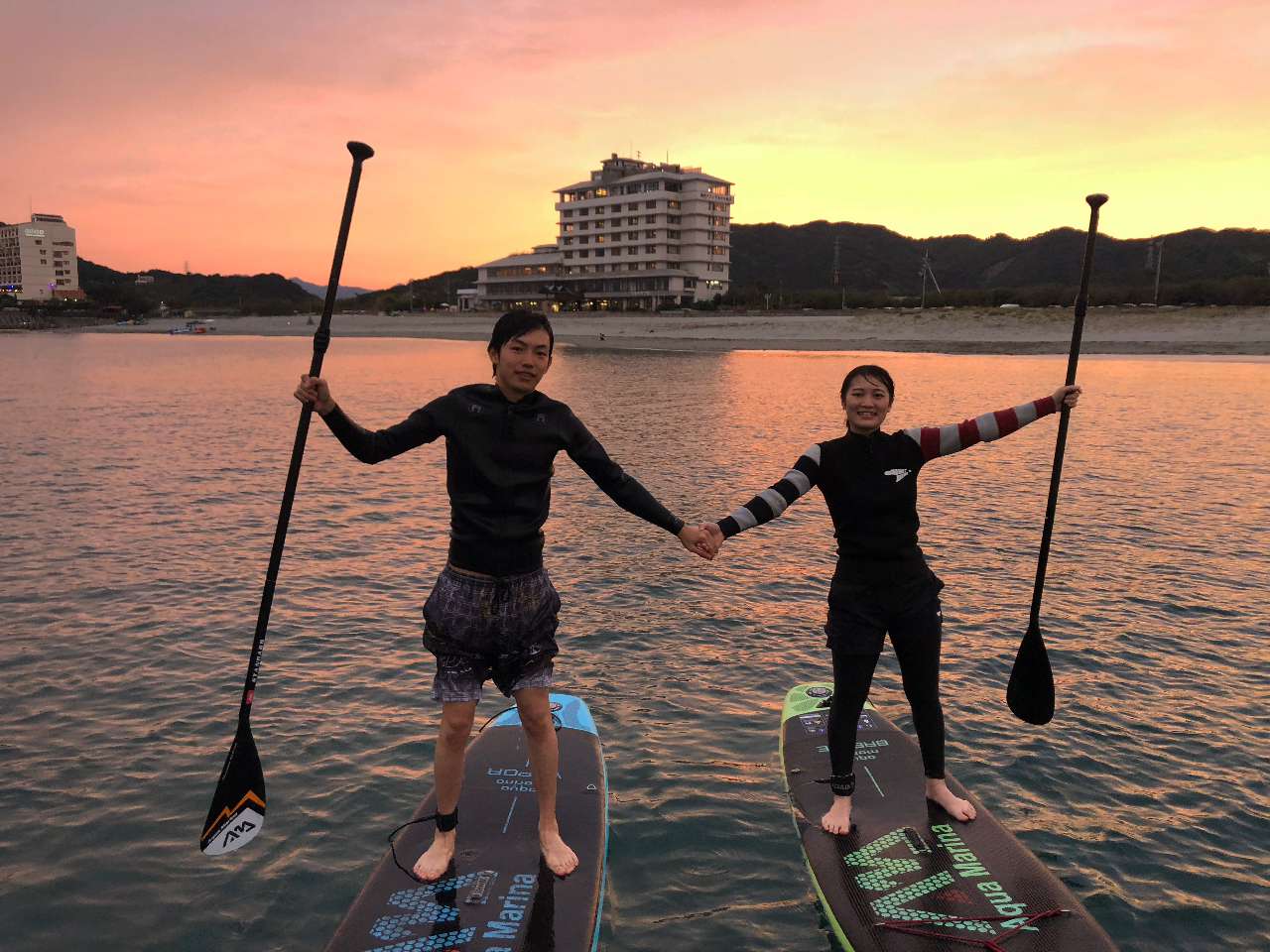 サンセットSUPも人数集まりましたら開催しております。