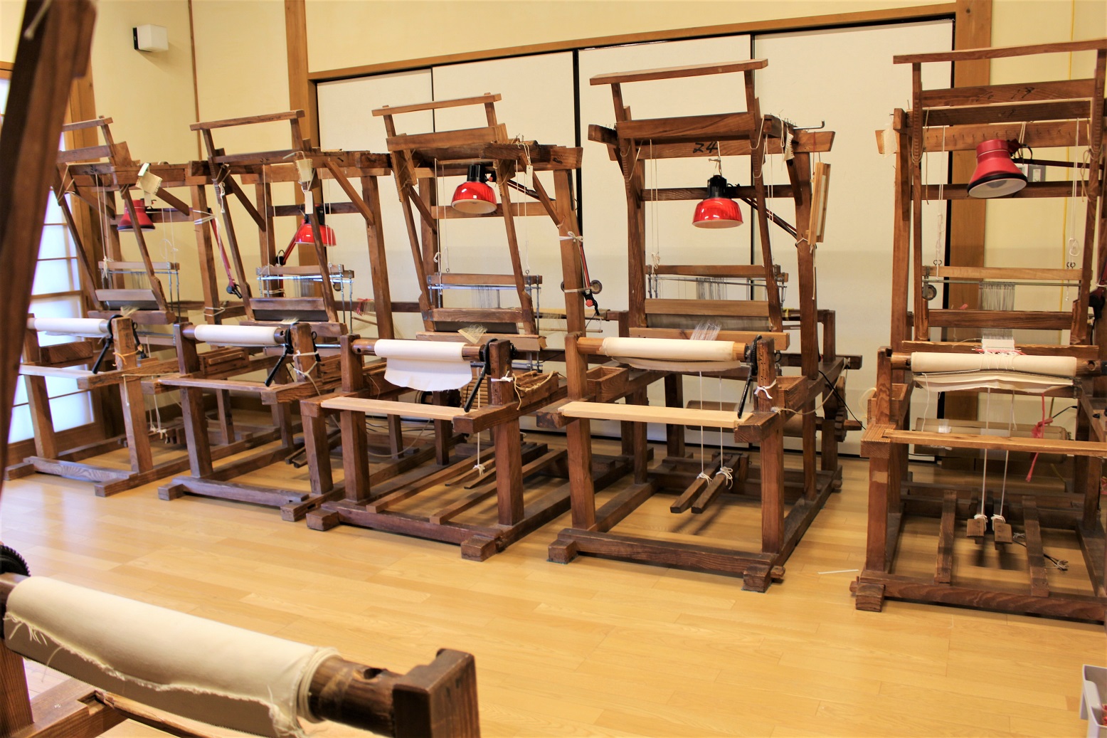 体験用の機織り機
