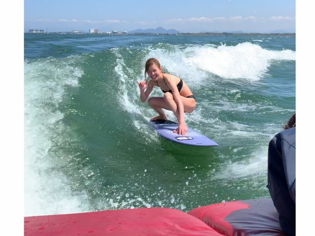 波に乗れたら爽快!