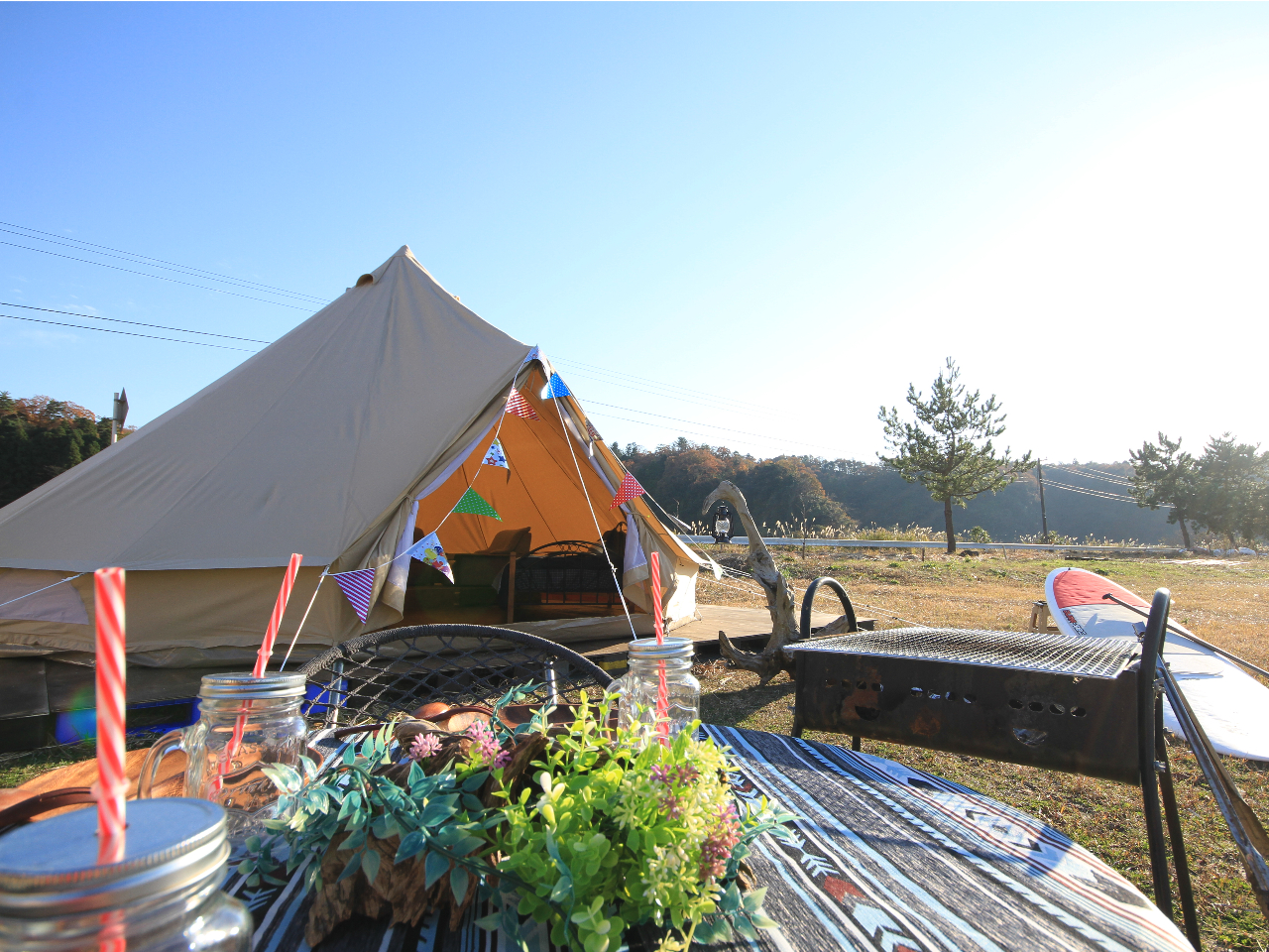 【ビーチグランピング】\海を眺めながらのグランピングキャンプ/ 能登牛・日本海の...