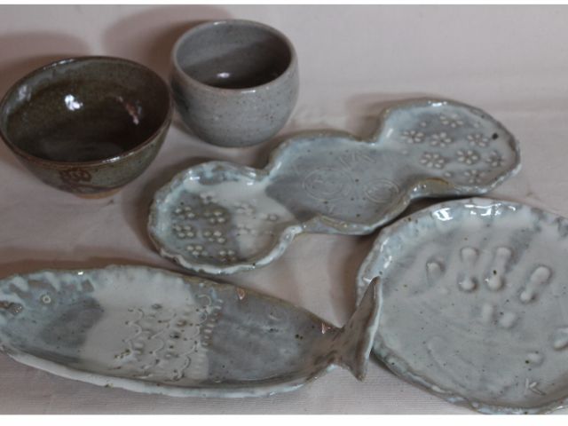 小さいお子様は 手型の皿なども お勧めしています