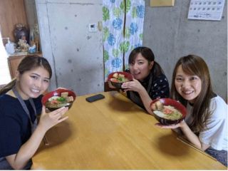 みんなで作る沖縄そば作り体験!楽しい♪美味しい♪