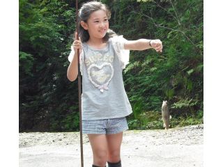 釣り上げたところ