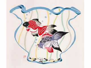 選べる図柄B 金魚鉢