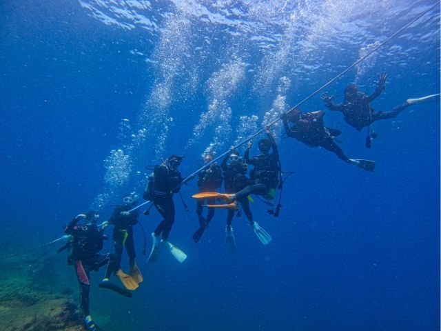 グループで体験ダイビング