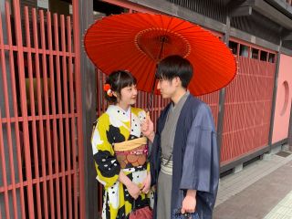 お着物デートも新鮮。新婚旅行の方にも好評です。