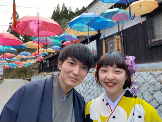 アンブレラスカイの下での撮影も人気です。