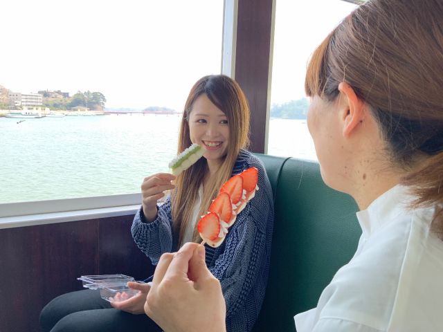 松島遊覧船クルージング 塩釜発 芭蕉コース フォトジェニック団子 お豆腐揚げかまぼこ 松島食べ歩きにぴったり 女子旅におすすめ もちキュンプラン 丸文松島汽船株式会社 じゃらん遊び体験 松島遊覧船クルージング 塩釜発 芭蕉コース フォトジェニック団子 お豆腐揚げかまぼこ 松島食べ歩きにぴったり 女子旅におすすめ もちキュンプラン 丸文松島汽船株式会社 じゃらん遊び体験