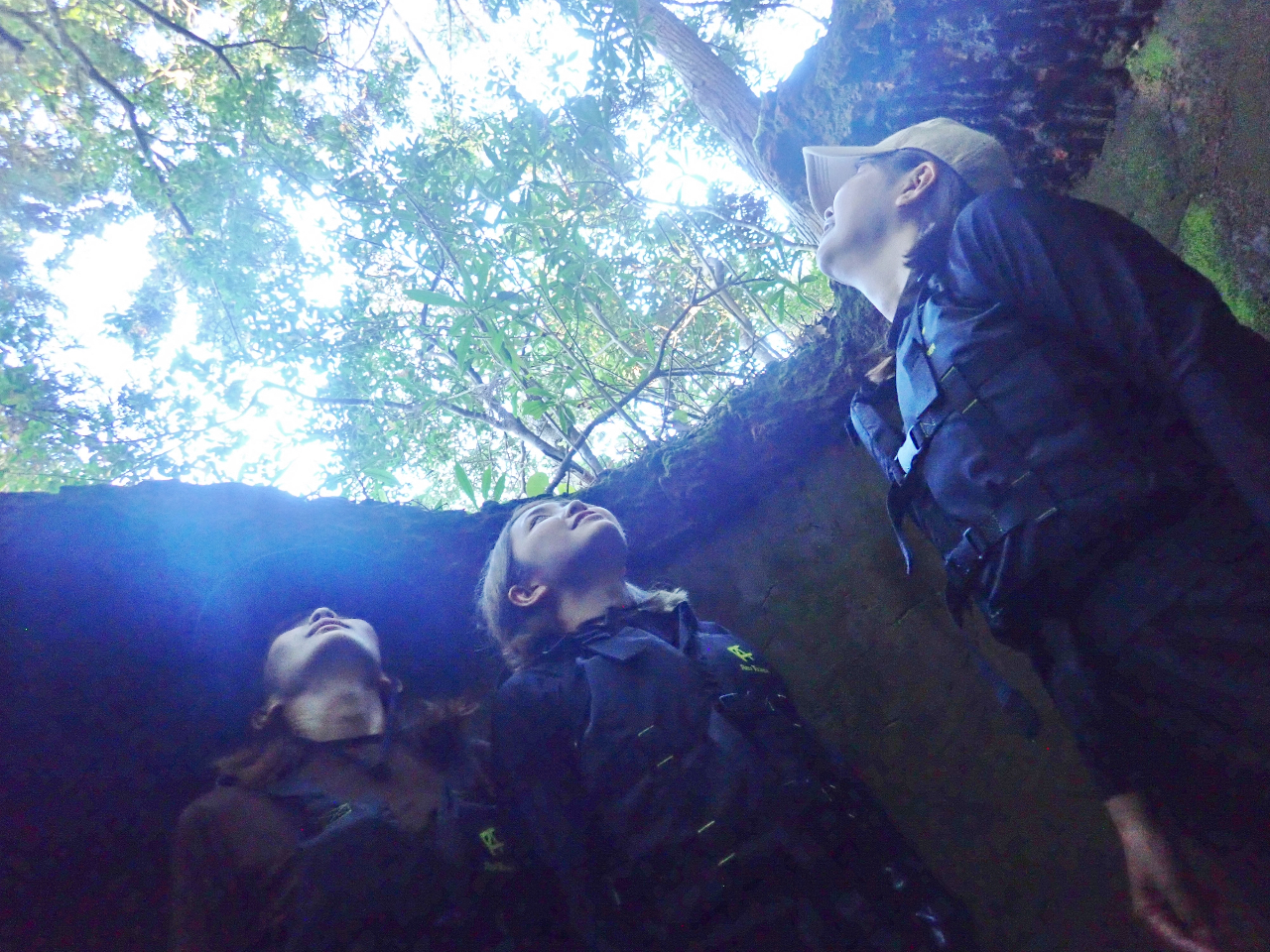 天井に穴が開いてる! 屋久島にいるみたいな気分です☆