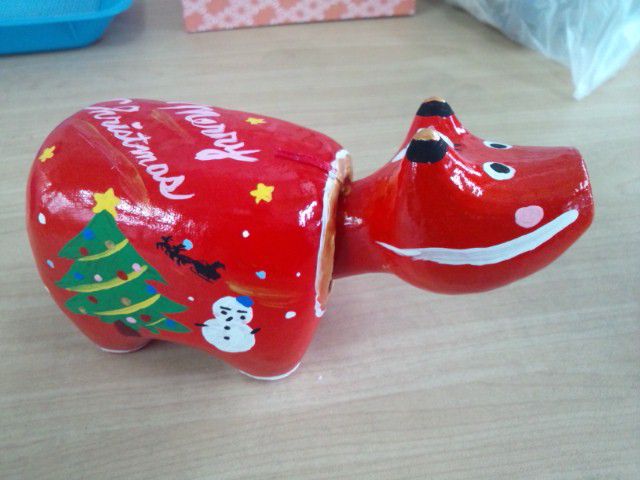 クリスマスバージョン♪***絵の具は6色ご用意しております。