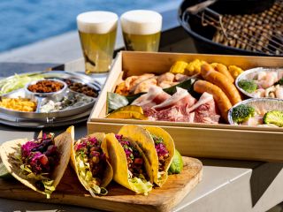 【カルフォルニアBBQプラン】贅沢3種お肉&タコスプレート(飲み放題別) 3,500円/1名様