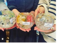 金沢旅行で体験( ^)o(^ ) はじめてだったけど可愛すぎる完成度!金箔も使えたよ!その日にお持ち帰り!!