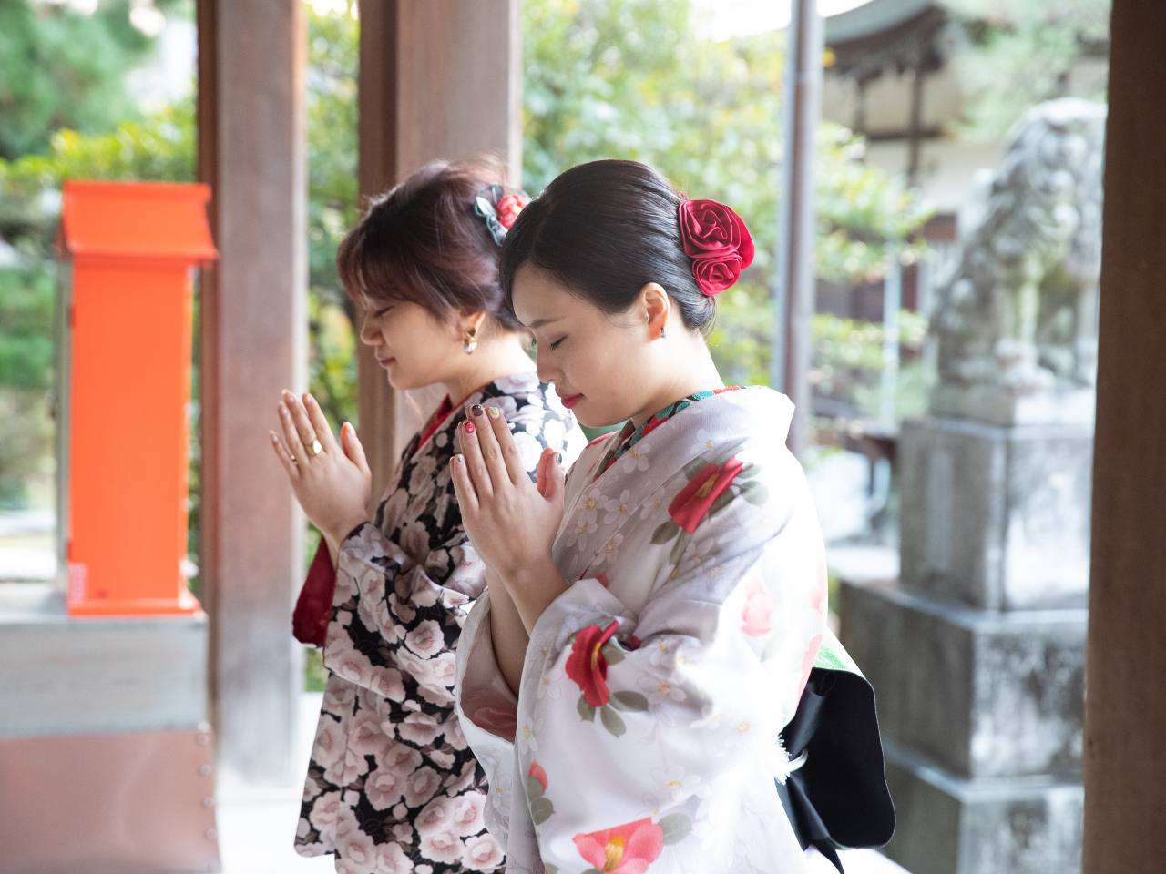 実際にプロカメラマンが撮影した写真です。撮影場所は車で約5分の松陰神社。