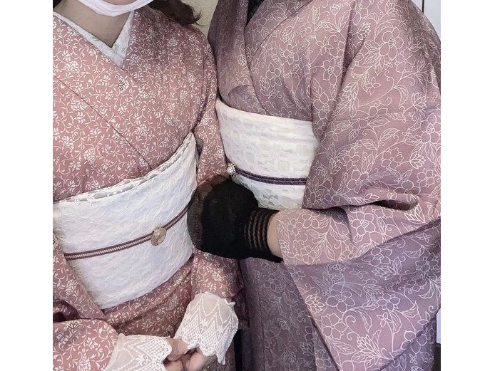 同じ色!同じ系統!のお着物でシミラールックも!