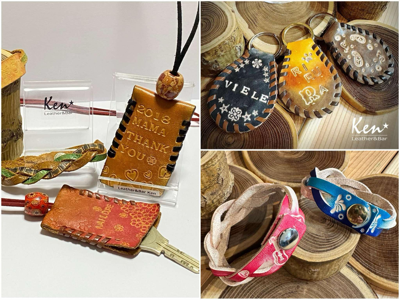 ≪午後の部当日予約OK!!≫【レザークラフト体験】ブレスレットorキーケースor...