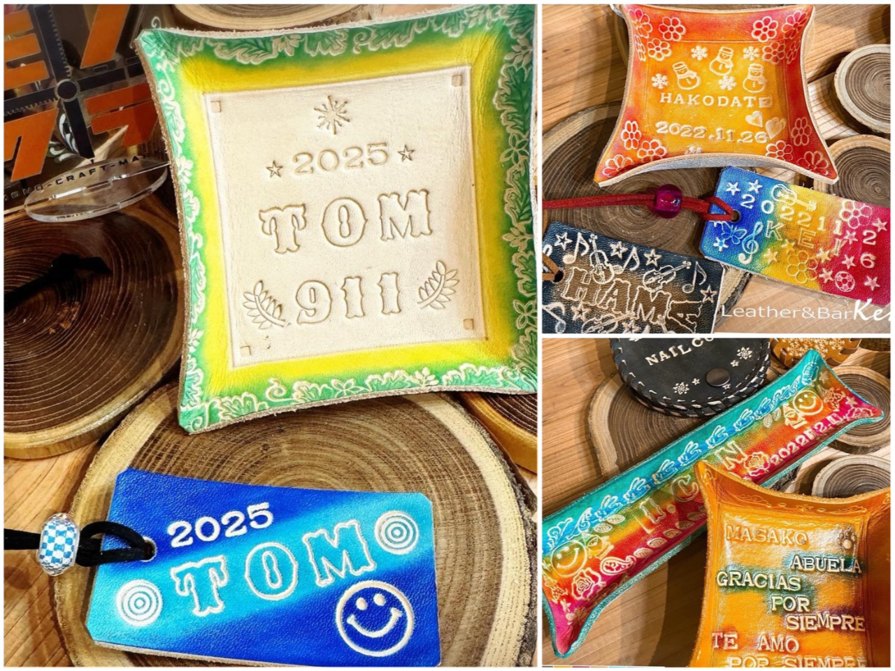 ≪午後の部当日予約OK!!≫【レザークラフト体験】アクセサリートレイorネームタ...