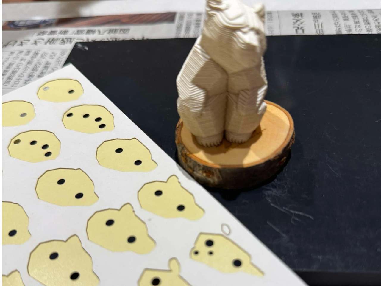 ≪午後の部当日予約OK!!≫【ペーパークラフト体験】木彫り熊orミニ