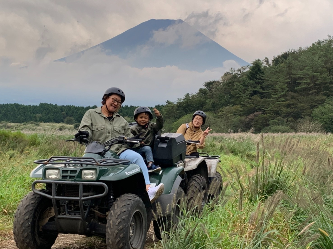 お子さんと一緒にバギー体験!