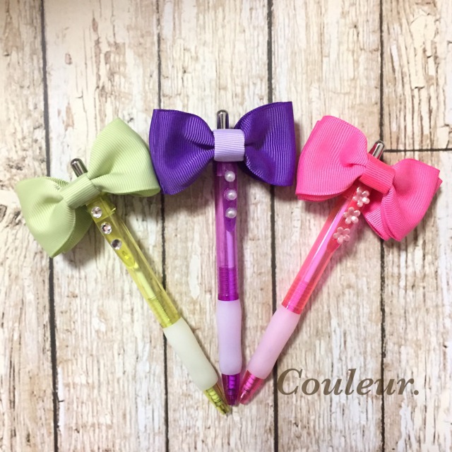 お子様向け♪リボン作り体験プラン!ボールペンやえんぴつをリボンで可愛くデコろう!...