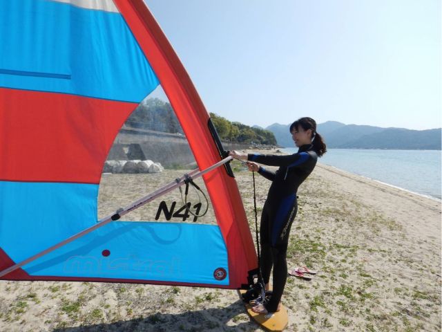 海に出る前に陸上トレーニングで基礎練習です。