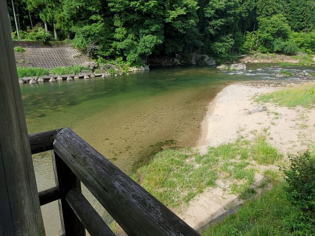 サイトから見える曽爾川