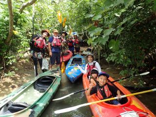 準備も整い、さあ出発です!ショートコースは小さいお子様も頑張ってますよ!
