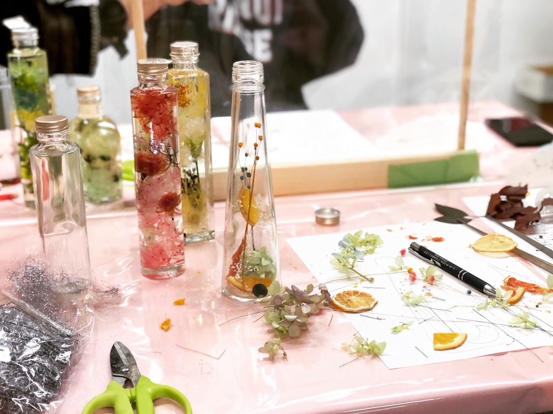 わかやまフルーツハーバリウム・ハーバリウム体験