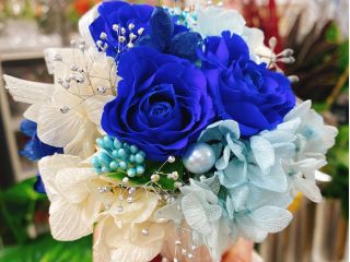 お花の専門店でプリザーブドフラワー体験