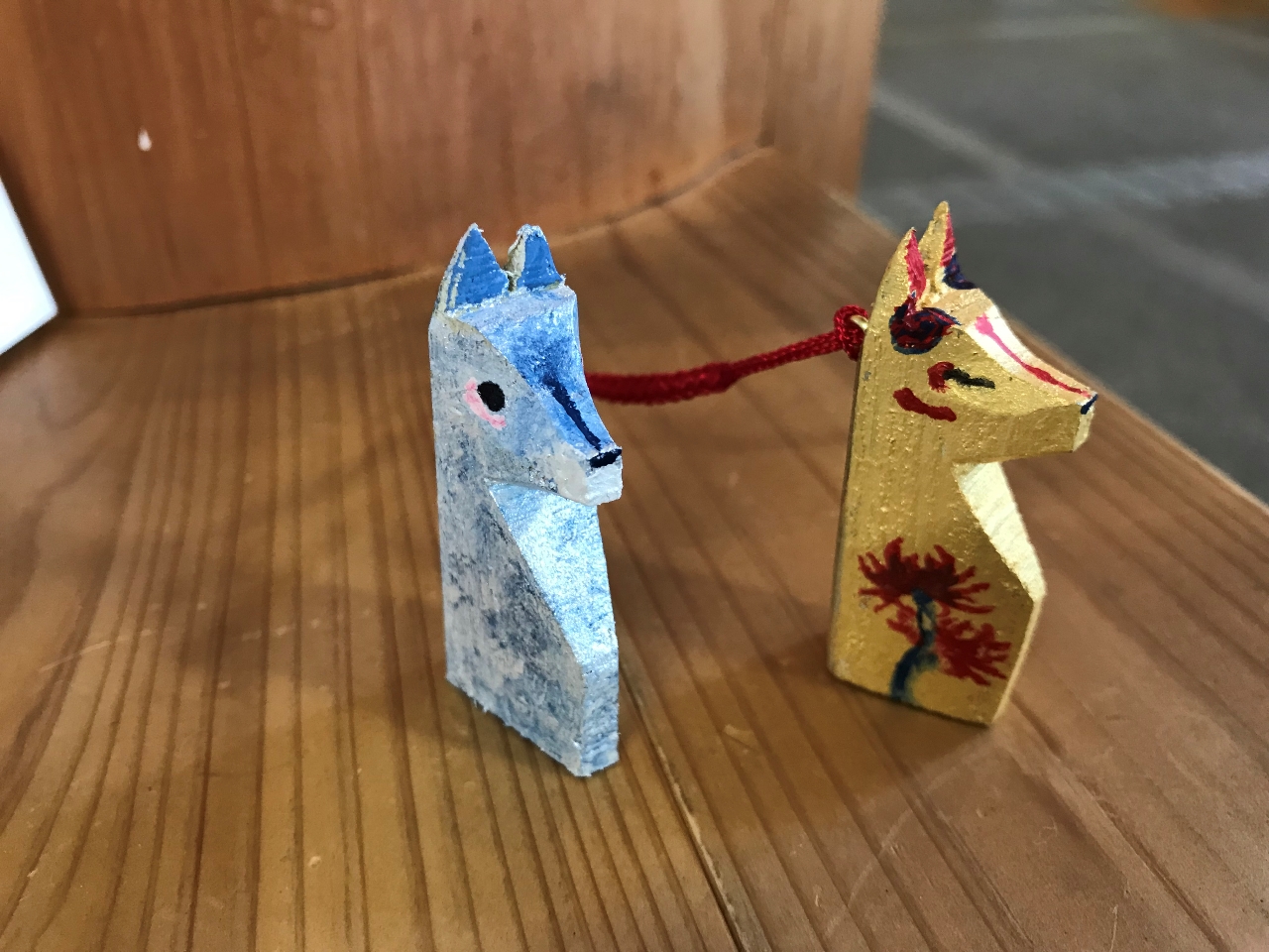 ペットのワンちゃんに似せた守り狐を作ってくれたお客様も・・・。