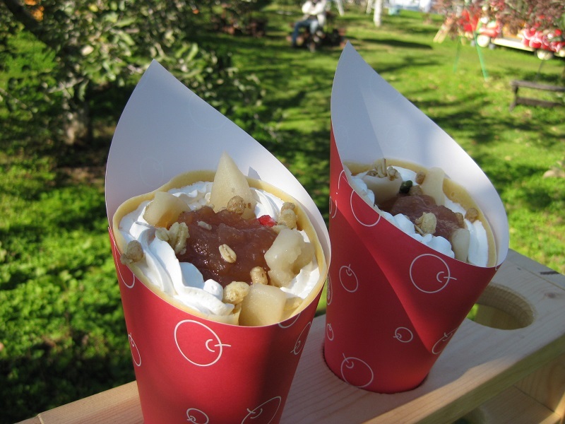 週末限定!りんごクレープつきプラン♪