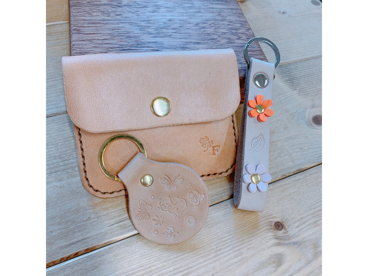 初心者歓迎！ ☆コインケース作り☆レザークラフト体験♪/革福