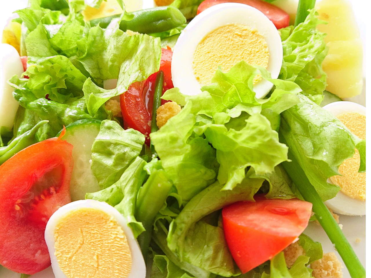 新鮮なサラダをはじめバランスの良いお食事を提供しております。