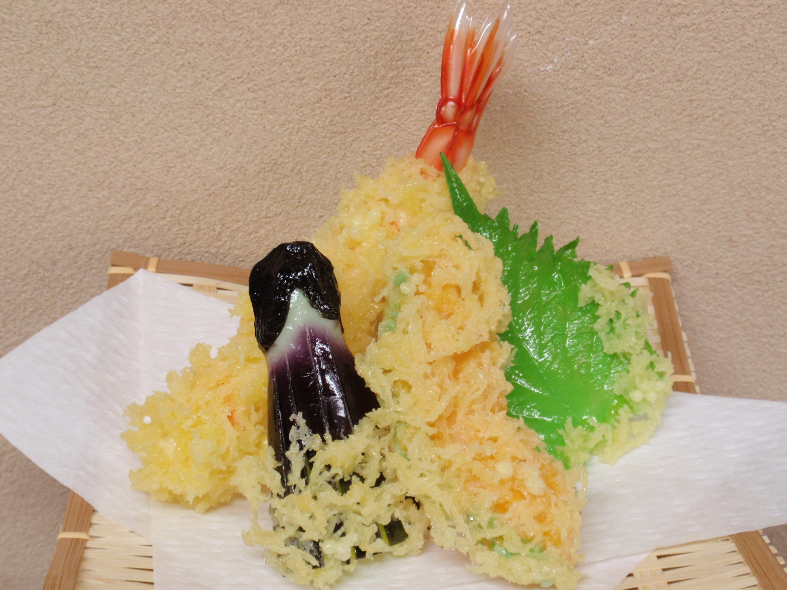 お好きな天ぷら3品&レタス作り体験☆〈レトロアート館入館料込み〉