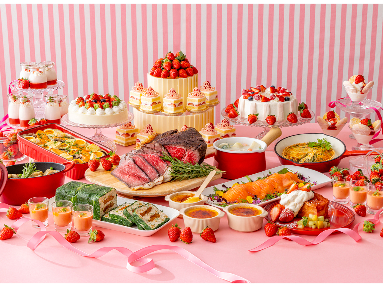 ★平日ランチ★いちごとミルクのプレシャス・マリアージュ(ドリンクバー付)<1月5...